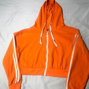 Orange Cropped Sweater